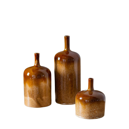 Vormark Set of 3 Ornaments – Brown
