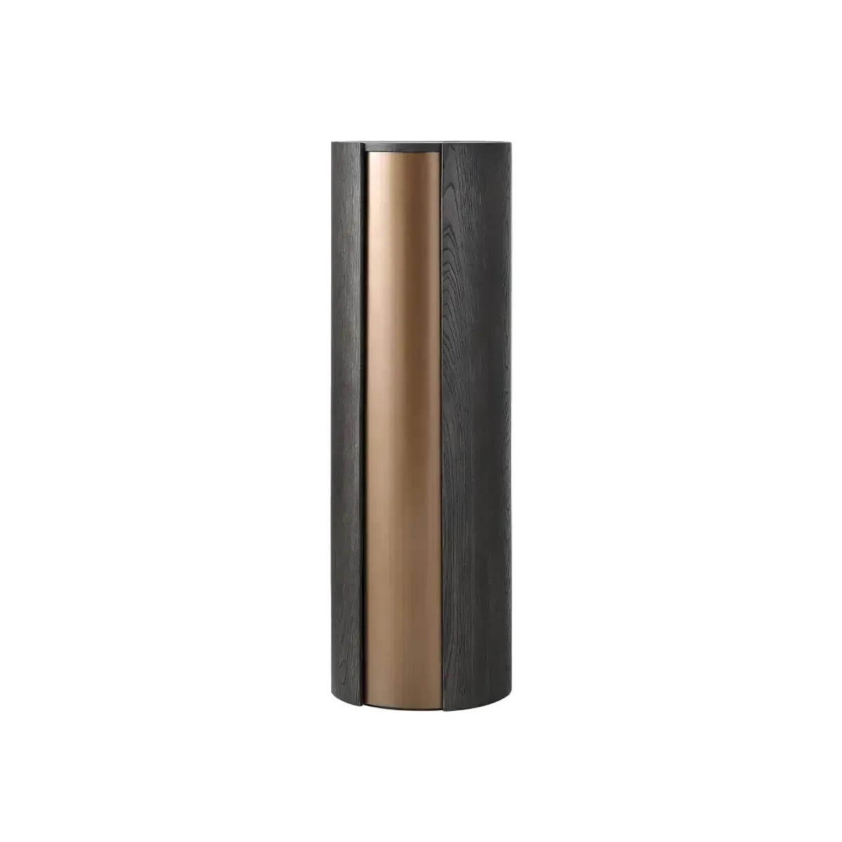 Huggel Round Pedestal Chocolate Oak