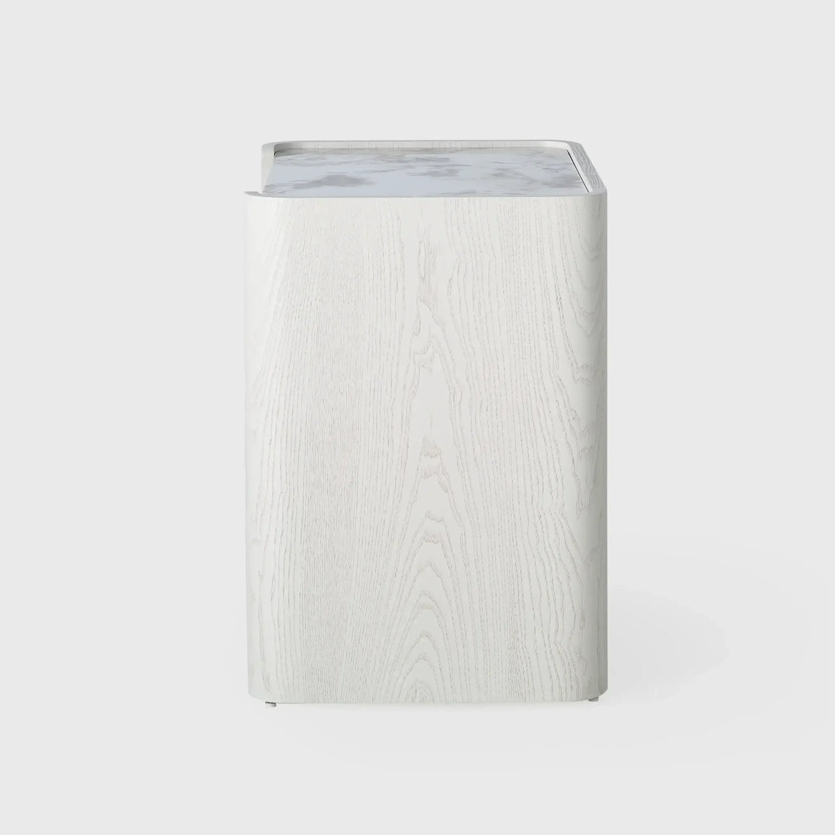 Kelly 2 Drawer Bedside White Ash