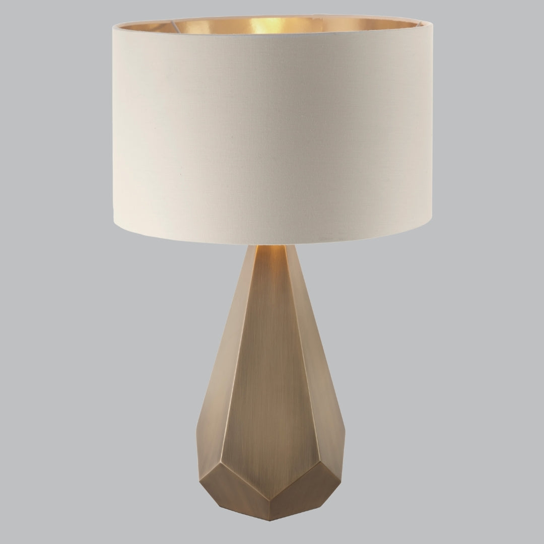 Lance Antique Brass Table Lamp
