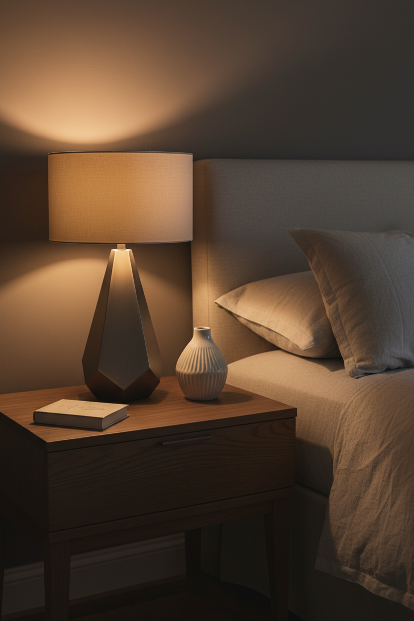 Lance Gunmetal Finish Table Lamp