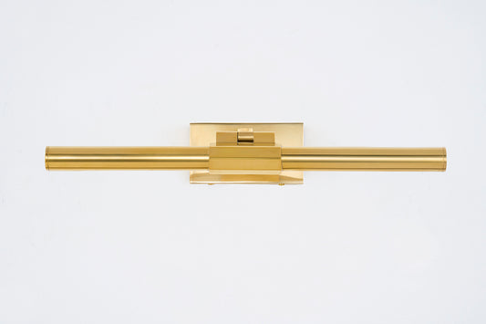 Melbourne Wall Light – Aged Brass with White Acrylic Shade
