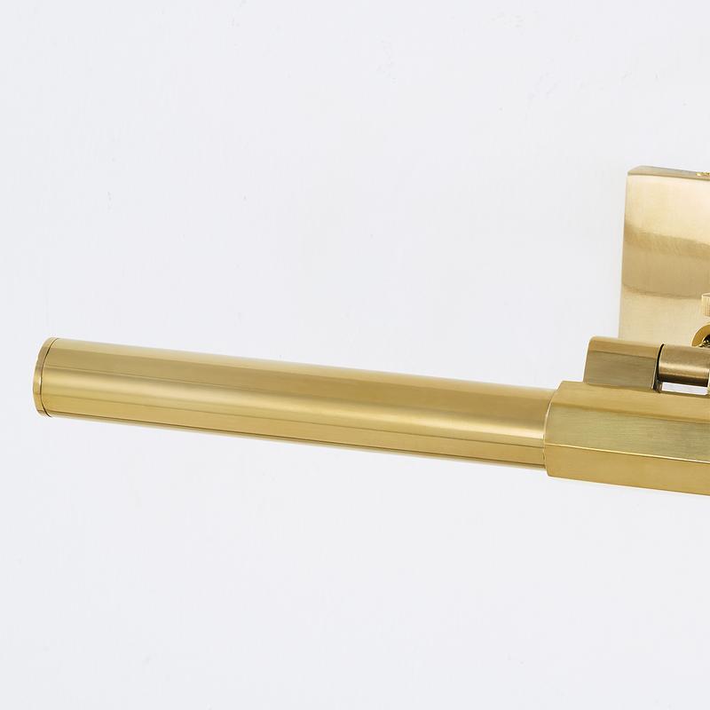 Melbourne Wall Light – Aged Brass with White Acrylic Shade