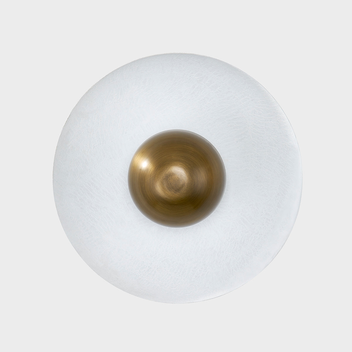 Noah 1-Light Ceiling Light – Patina Brass and Gesso White