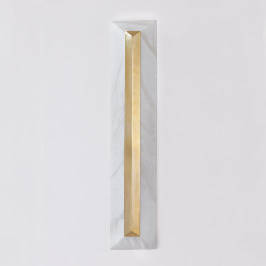 Perth Alabaster Wall Light – Vintage Brass