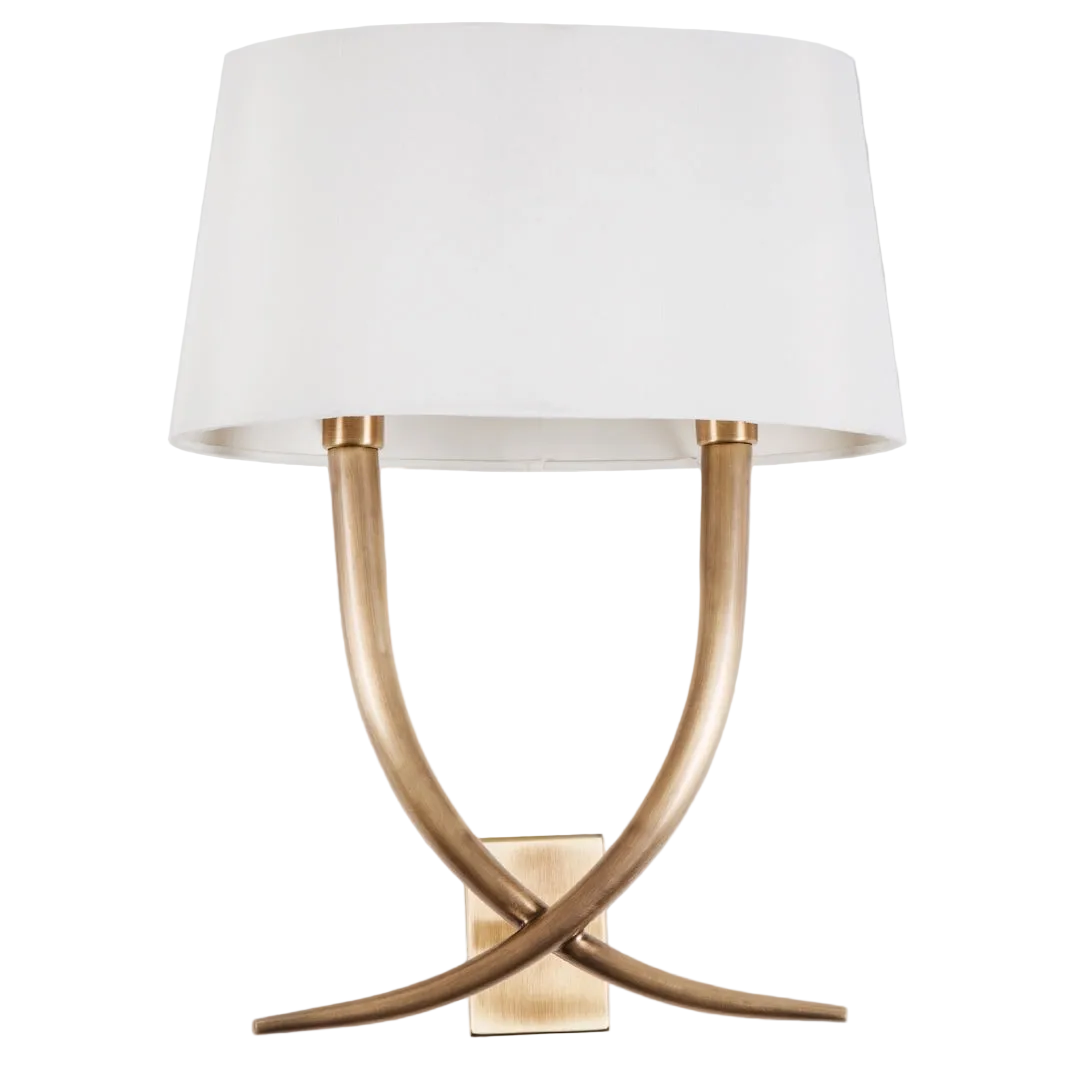 Quinn Antique Brass Wall Lamp