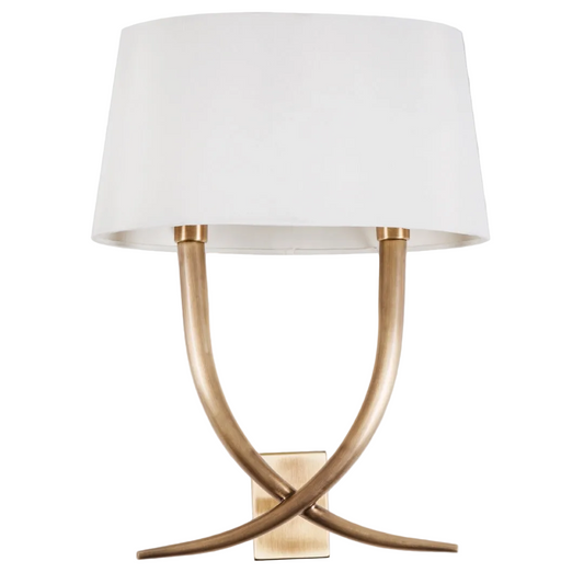 Quinn Antique Brass Wall Lamp