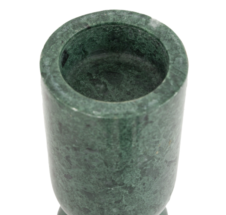 Taraza Marble Candlesticks – Green (Set of 2)
