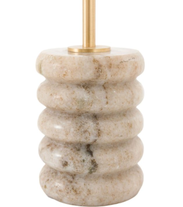 Novi Gold Candle Stick Set of 2 – Beige Marble