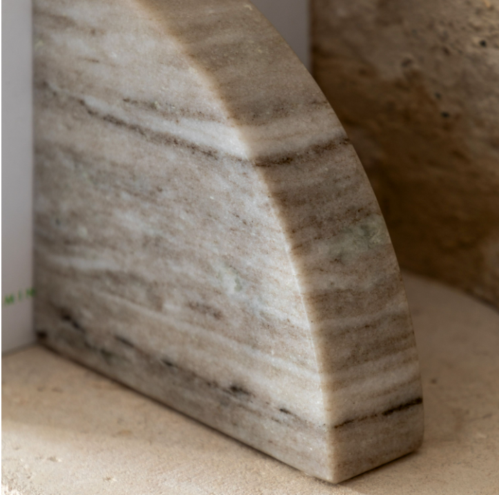 Tamera Marble Bookend Set of 2 – Sandstone