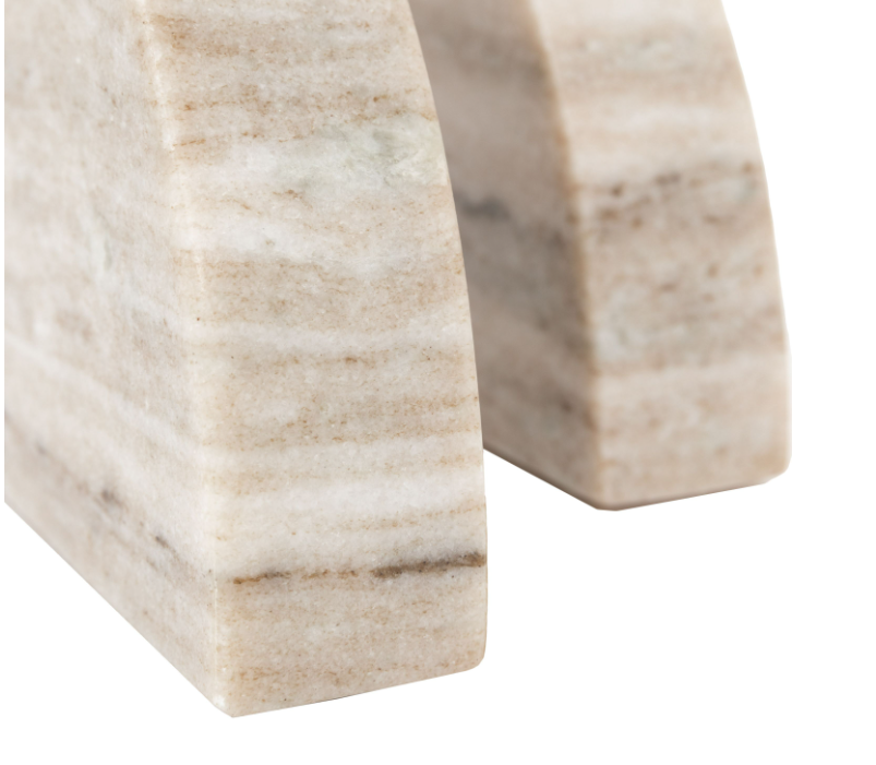 Tamera Marble Bookend Set of 2 – Sandstone