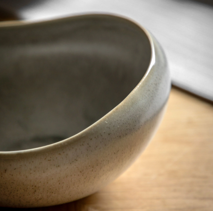 Pebble Glaze Bowl – Dove Grey (Pack of 4)