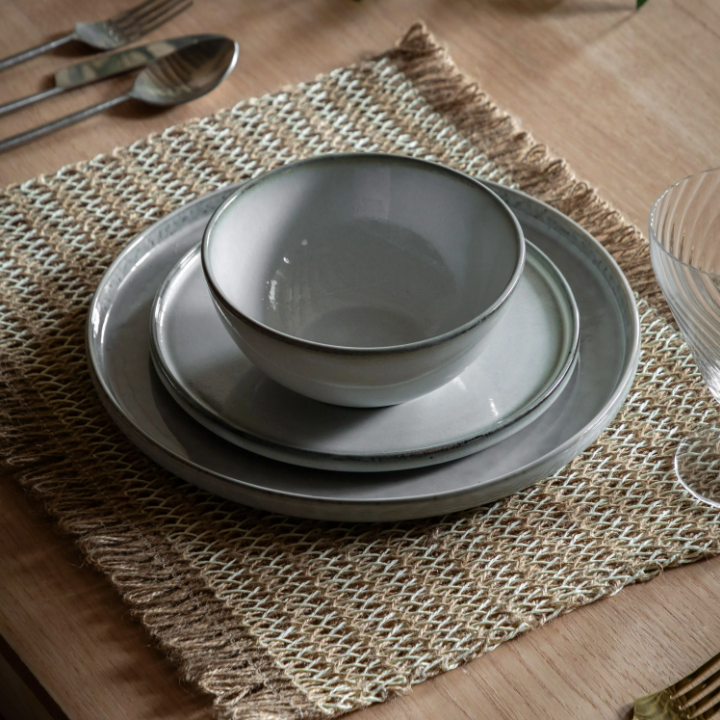 Reactive Glaze Bowl – Pale Grey (Pack of 4)
