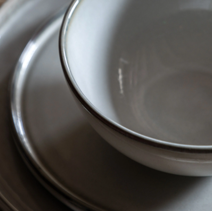 Reactive Glaze Bowl – Pale Grey (Pack of 4)