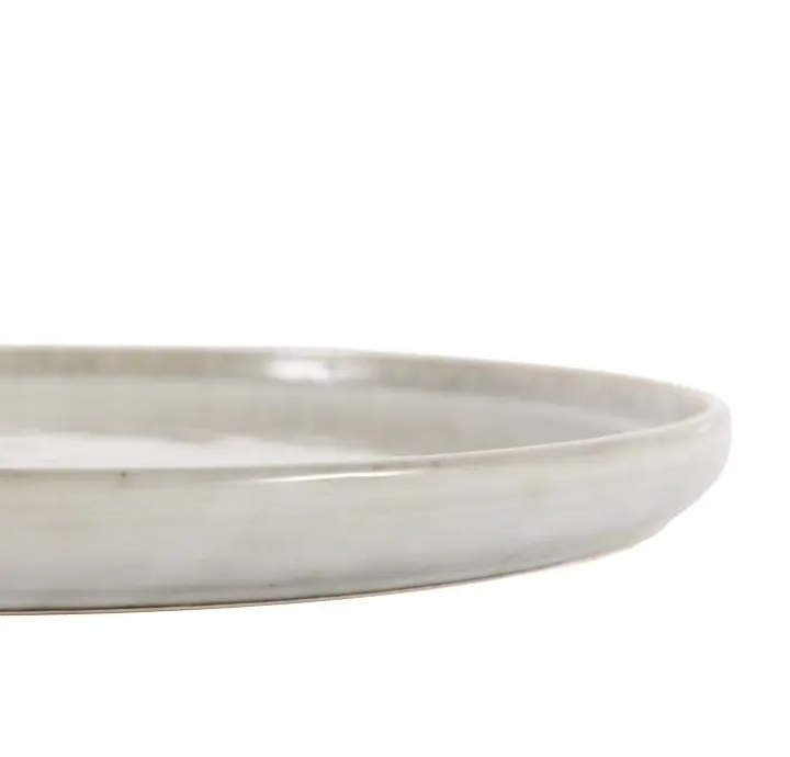 Reactive Glaze Dinner Plate – Pale Grey (Pack of 4)