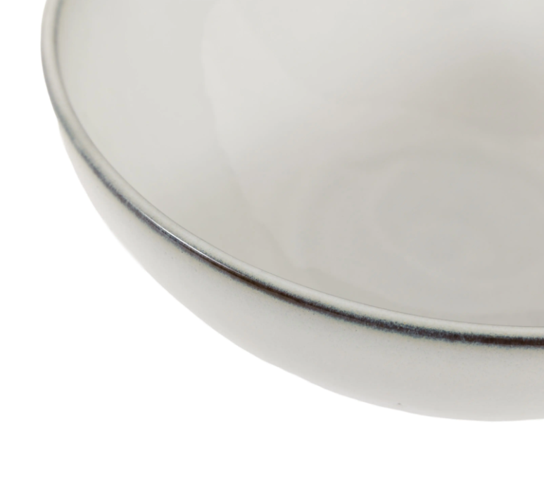 Reactive Glaze Pasta Bowl – Pale Grey