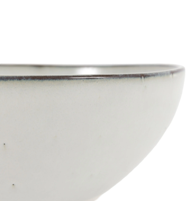 Reactive Glaze Pasta Bowl – Pale Grey