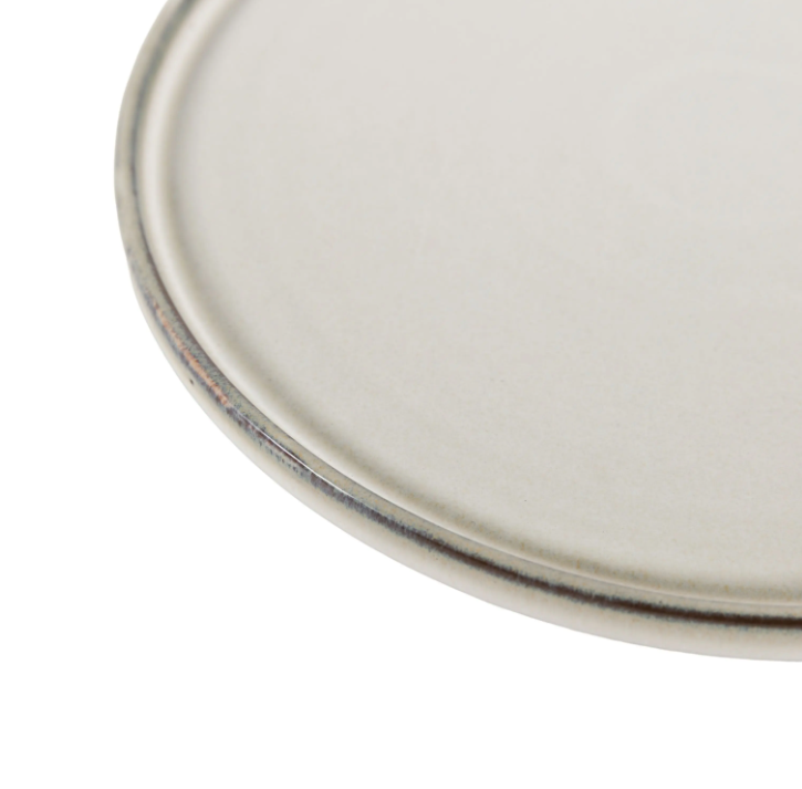 Reactive Glaze Side Plate – Pale Grey (Pack of 4)