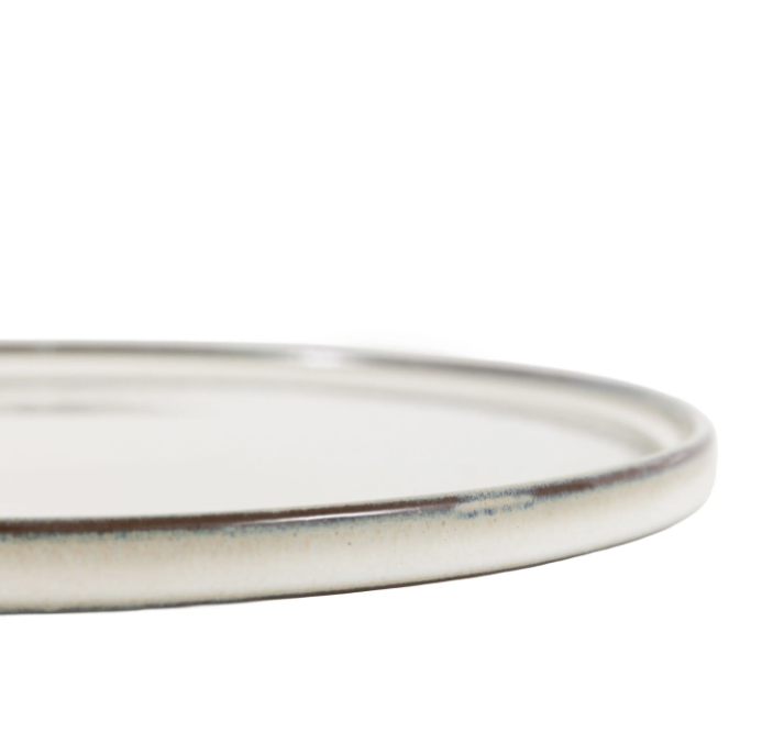 Reactive Glaze Side Plate – Pale Grey (Pack of 4)