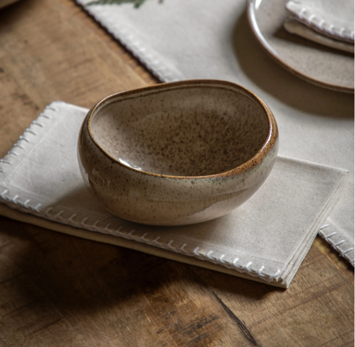 Speckle Glaze Bowl – Oatmeal (Pack of 4)