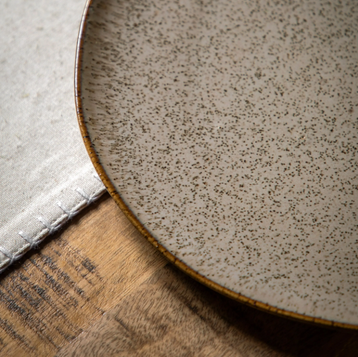 Speckle Glaze Dinner Plate – Oatmeal (Pack of 4)