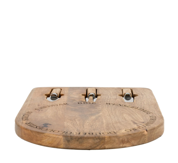 Wells Wooden Cheese Board Set