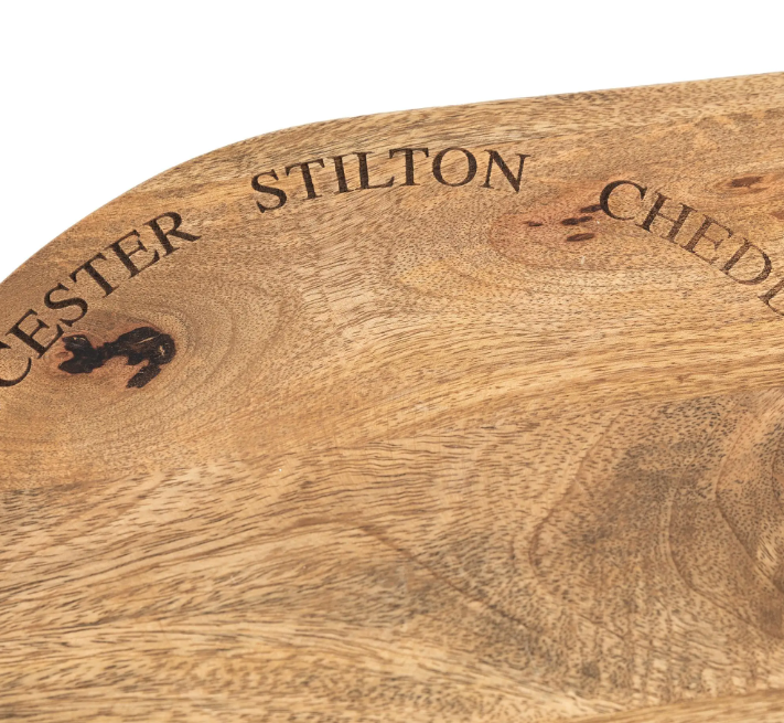 Wells Wooden Cheese Board Set