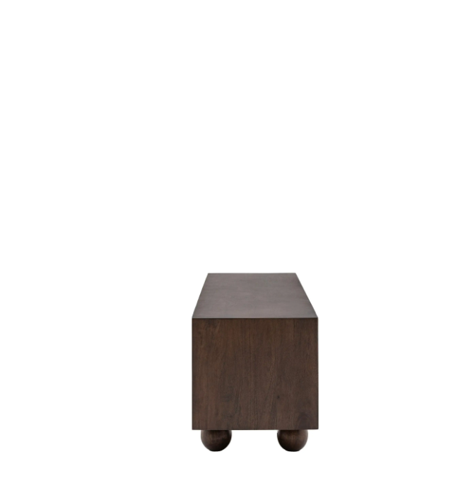 Arc Media Unit – Walnut Mango Wood