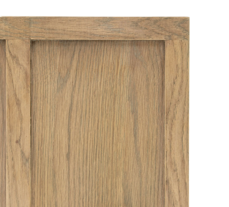 Panelled Media Unit – Smoked Oak Finish