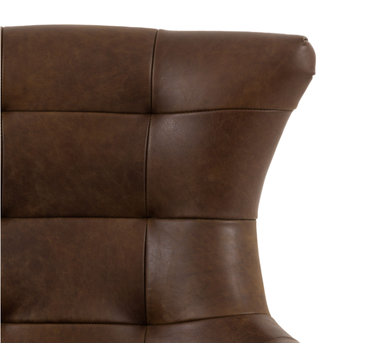 Bristol Swivel Chair – Brown Leather