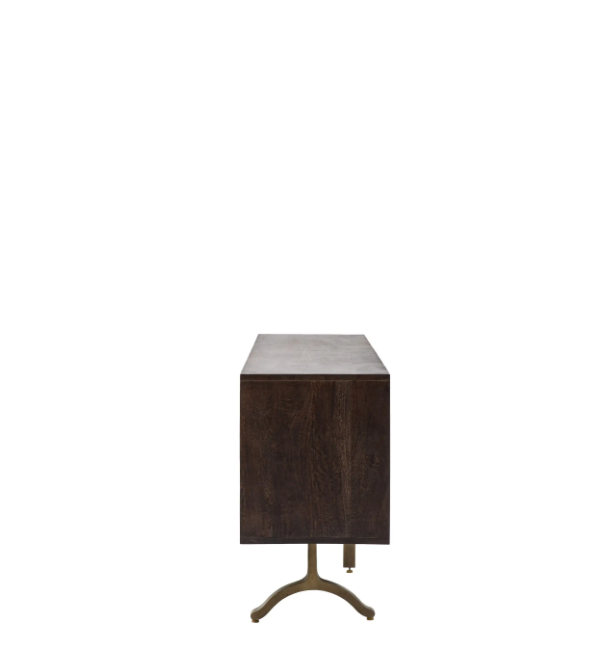 Sharma 4 Door Sideboard – Mango Wood Geometric Design