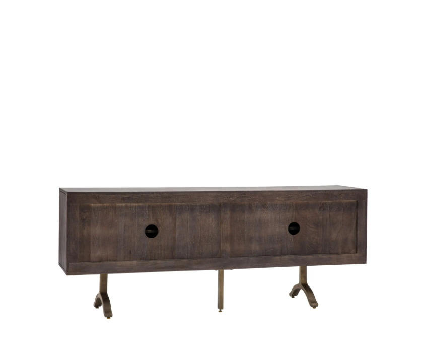 Sharma 4 Door Sideboard – Mango Wood Geometric Design