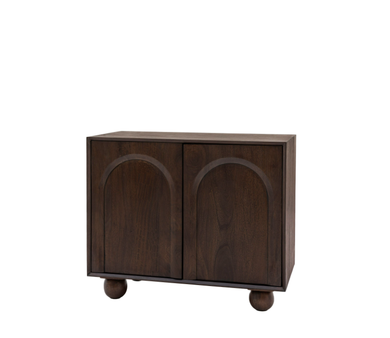 Arc Sideboard – Retro-Inspired Mango Wood Design