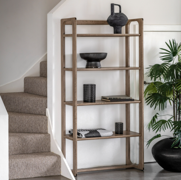 Craft Open Display – Tall Smoked Oak Finish