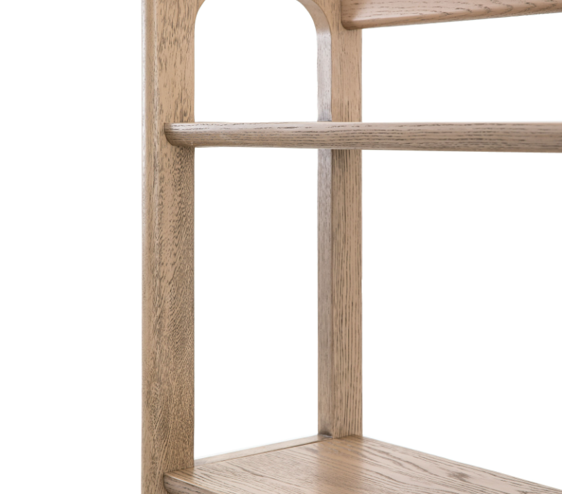 Craft Open Display – Tall Smoked Oak Finish