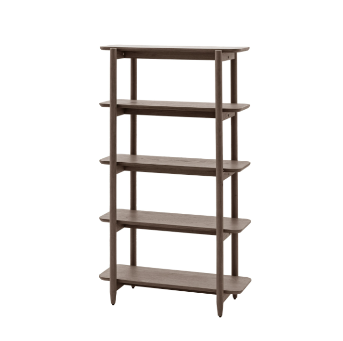 Hatfield Open Display – Tall Smoked Oak Finish