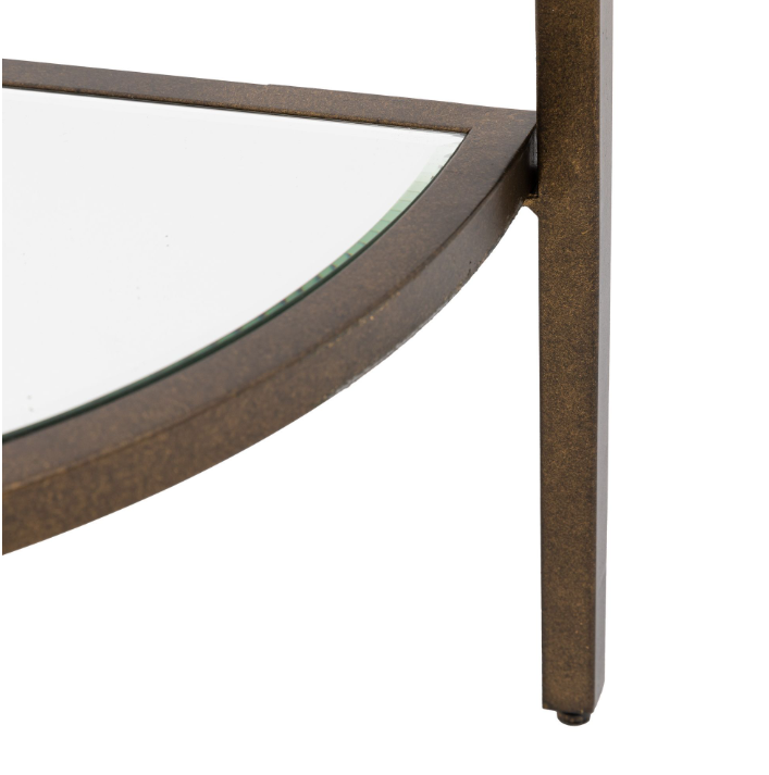 Hudson Luxury Display Unit – Bronze & Glass Shelving