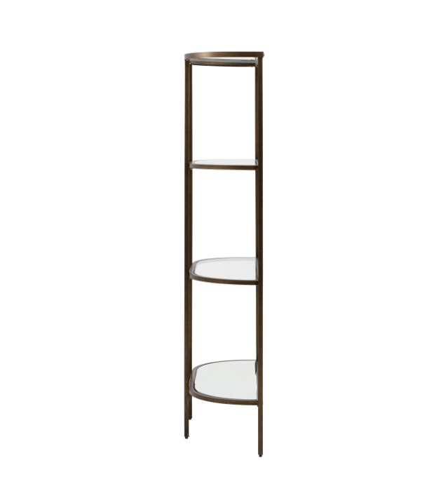 Hudson Luxury Display Unit – Bronze & Glass Shelving