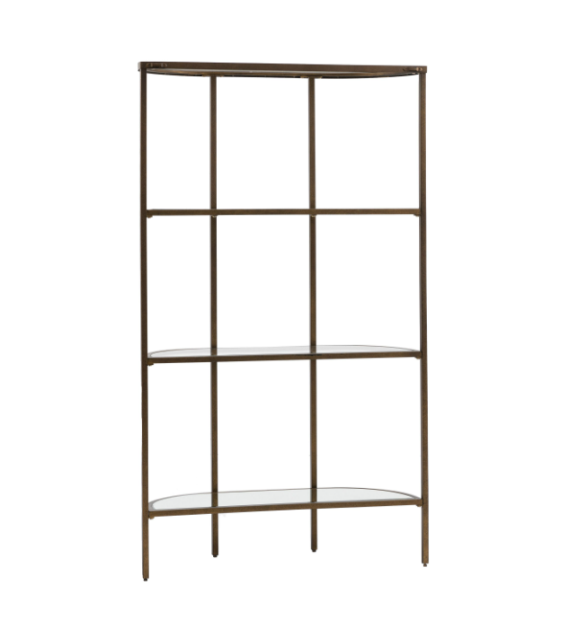 Hudson Luxury Display Unit – Bronze & Glass Shelving