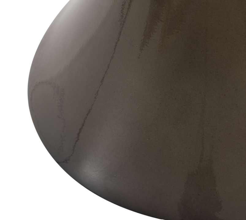 Anzio Small Side Table | Italian-Inspired Concrete & Tinted Glass Accent Table