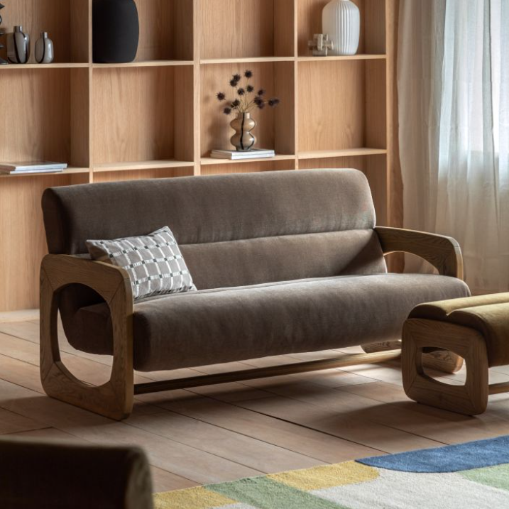Marco Footstool – Verona Sepia