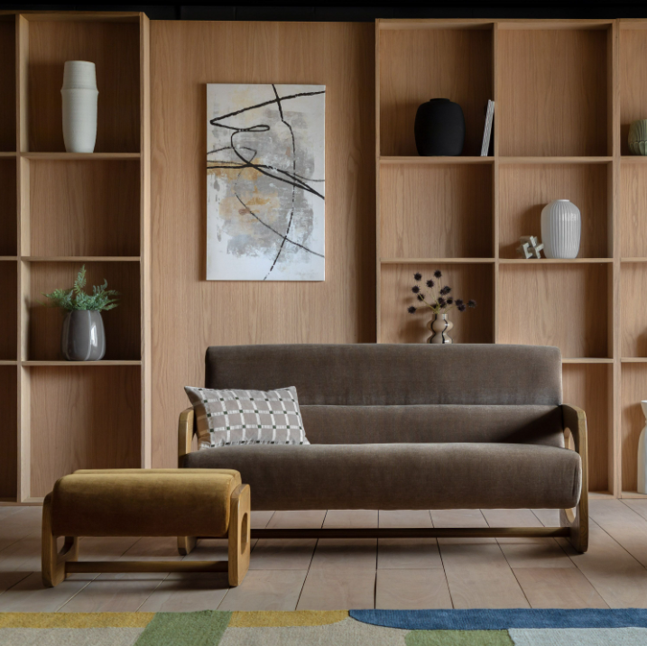 Marco Footstool – Verona Sepia
