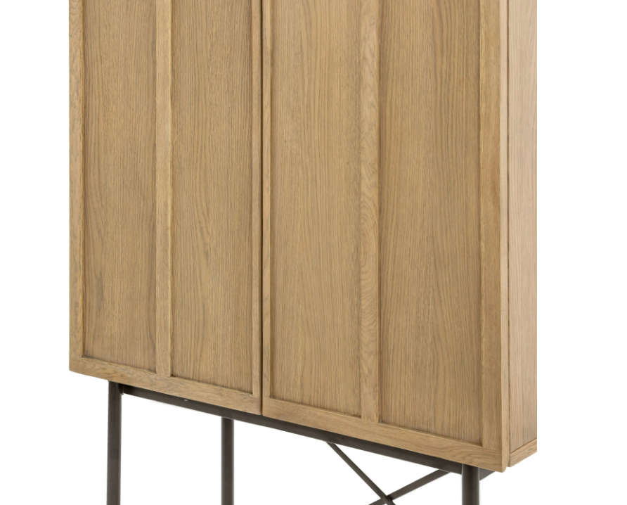 Panelled 2 Door Cocktail Cabinet