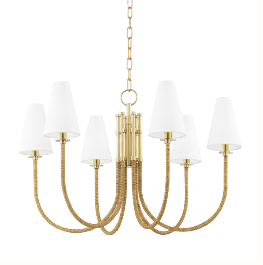 Ripley Chandelier – Aged Brass