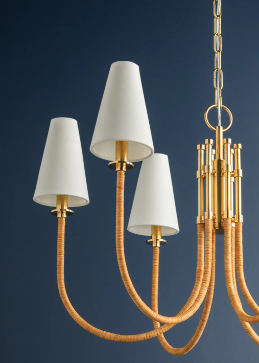 Ripley Chandelier – Aged Brass