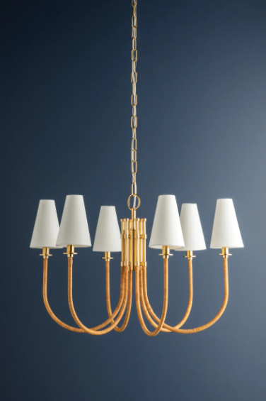 Ripley Chandelier – Aged Brass