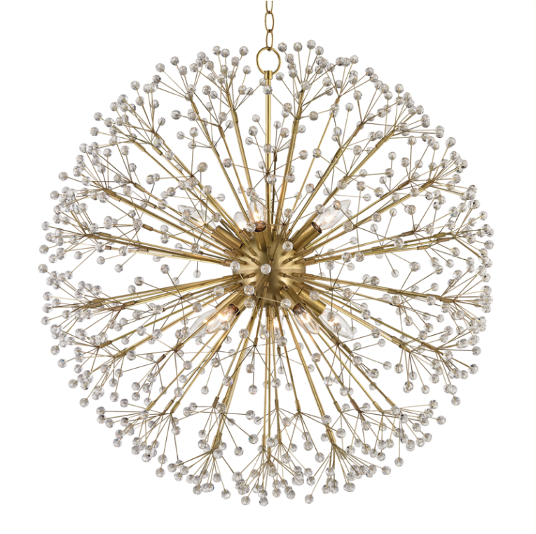 Dunkirk Chandelier | Aged Brass