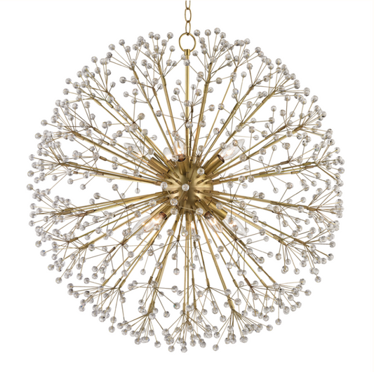 Dunkirk Chandelier | Aged Brass