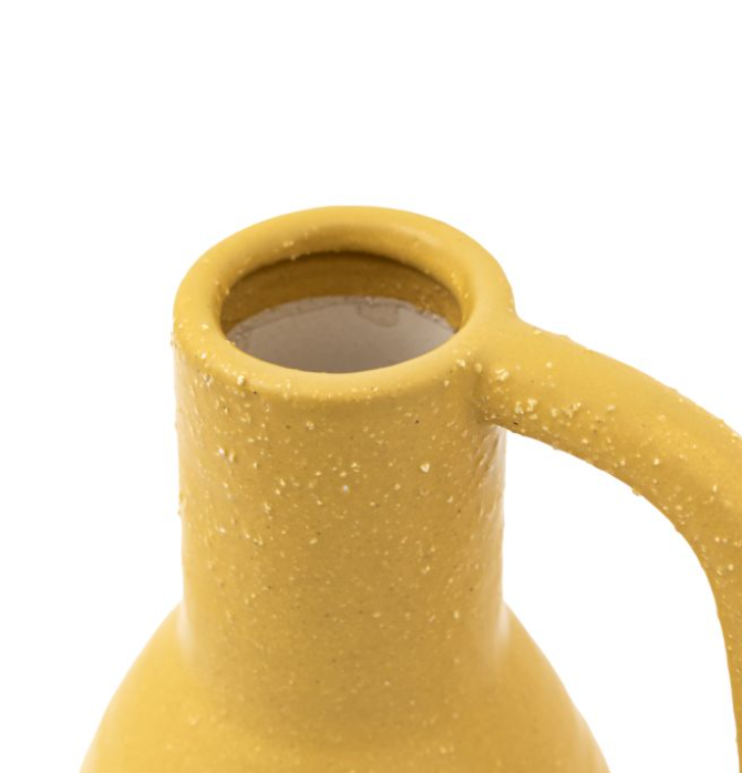 Ojal Ceramic Vase – Small – Mustard