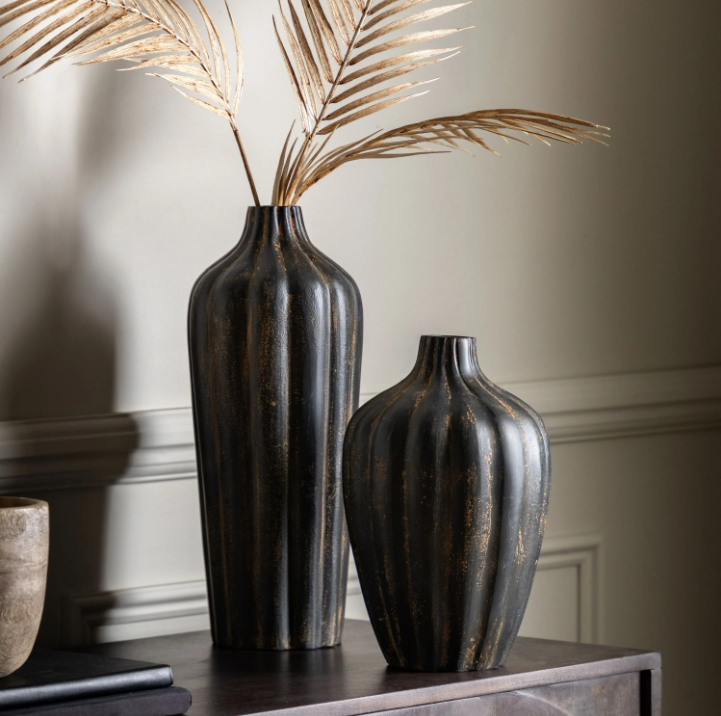 Alda Vase Black Set of 2